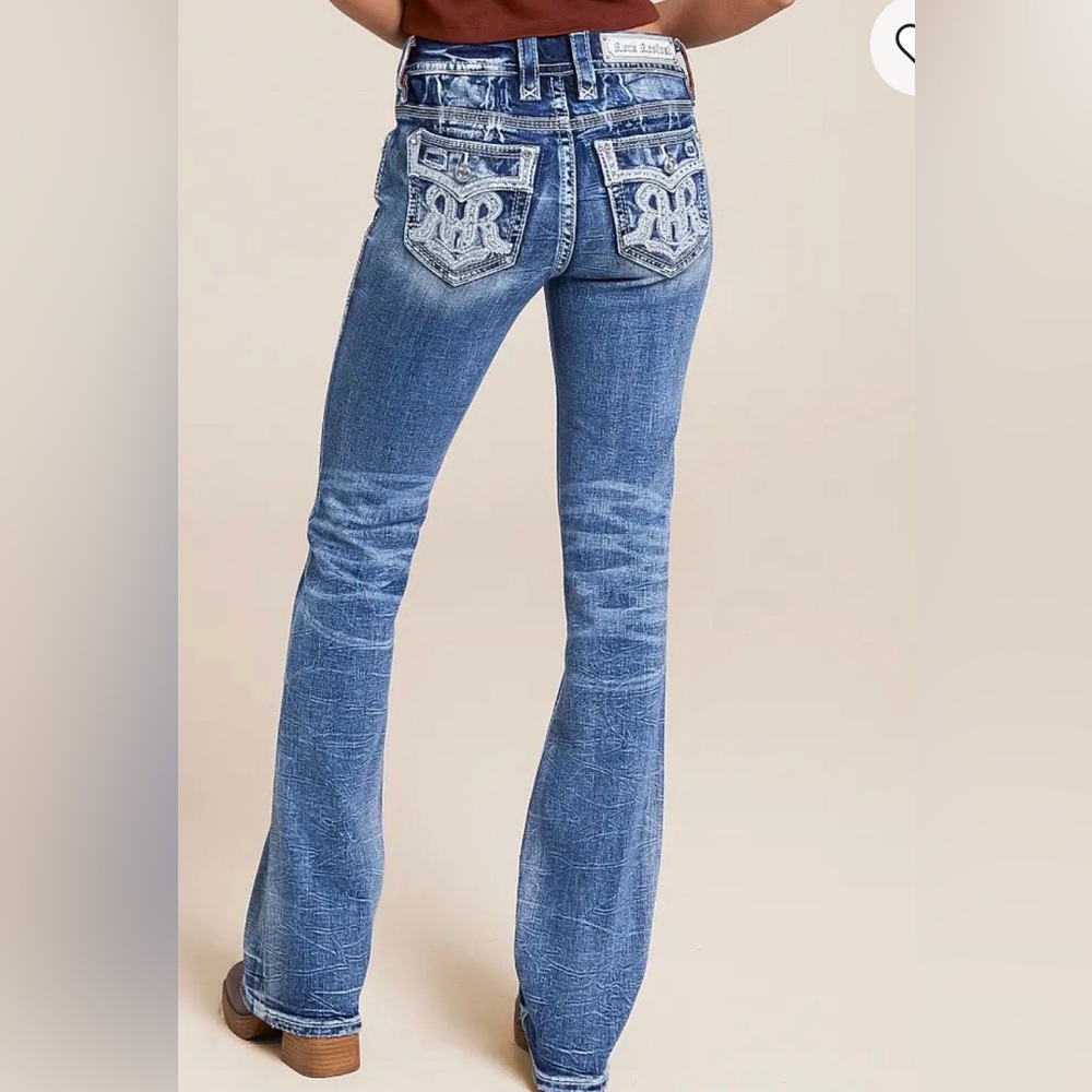 ‼️Rock Revival Womens Bootcut Jeans 26 Nadine‼️ WORN ONCE ‼️RETAIL $179 - Picture 3 of 14